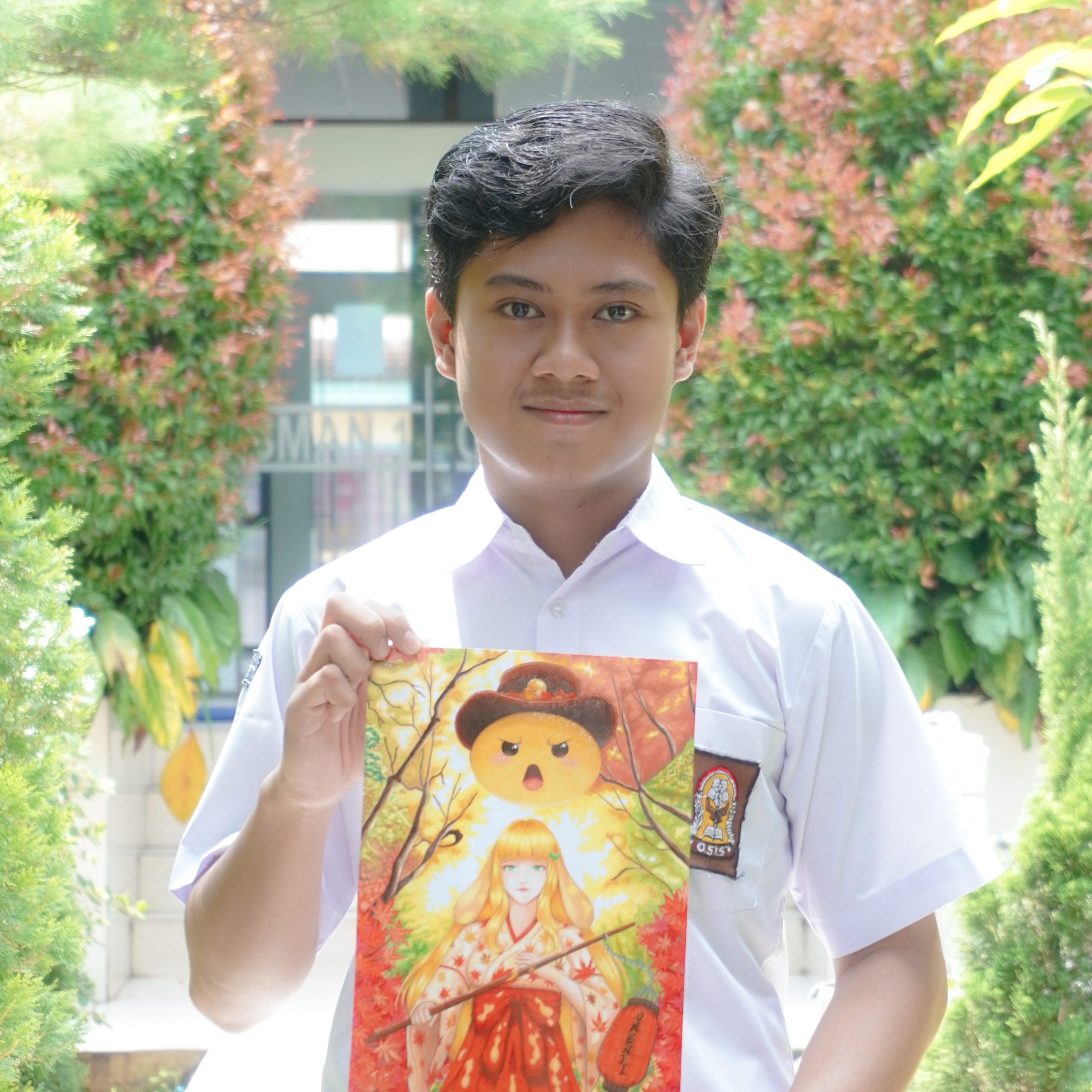 Juara 1  Fanart Tradisional Orenji UNDIP – Faisal Irdiansyah XII MIPA 2